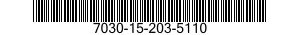 7030-15-203-5110 PROGRAMMA SU DISCO 7030152035110 152035110