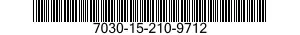 7030-15-210-9712 SOFTWARE LICENZA X 7030152109712 152109712