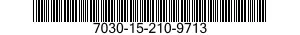 7030-15-210-9713 SOFTWARE LICENZA X 7030152109713 152109713