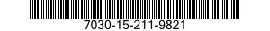 7030-15-211-9821 PROGRAMMA 2000 SBS- 7030152119821 152119821