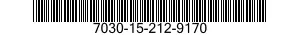 7030-15-212-9170 PROGRAMMA 7030152129170 152129170