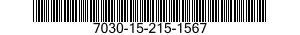 7030-15-215-1567 SOFTWARE N.A.S.(NET 7030152151567 152151567