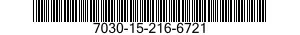 7030-15-216-6721 PACCHETTO SOFTWARE 7030152166721 152166721
