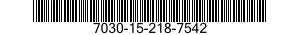 7030-15-218-7542 SOFTWARE 7030152187542 152187542