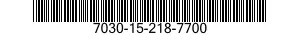7030-15-218-7700 SOFTWARE 7030152187700 152187700