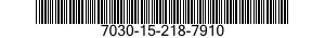 7030-15-218-7910 SOFTWARE 7030152187910 152187910