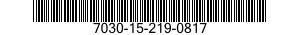 7030-15-219-0817 SOFTWARE FLUKE 7030152190817 152190817