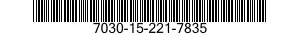 7030-15-221-7835 PROGRAMMA UTILITA' 7030152217835 152217835