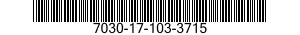 7030-17-103-3715 DISK PROGRAM,AUTOMATIC DATA PROCESSING 7030171033715 171033715