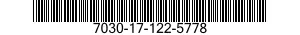 7030-17-122-5778 SOFTWARE 7030171225778 171225778