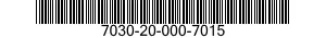 7030-20-000-7015 DISK PROGRAM,AUTOMATIC DATA PROCESSING 7030200007015 200007015