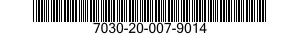 7030-20-007-9014 DISK PROGRAM,AUTOMATIC DATA PROCESSING 7030200079014 200079014
