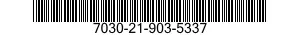 7030-21-903-5337 DISK PROGRAM,AUTOMATIC DATA PROCESSING 7030219035337 219035337