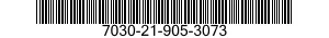 7030-21-905-3073 TAPE PROGRAM,AUTOMATIC DATA PROCESSING 7030219053073 219053073