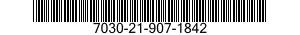 7030-21-907-1842 DISK PROGRAM,AUTOMATIC DATA PROCESSING 7030219071842 219071842