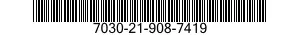 7030-21-908-7419 DISK PROGRAM,AUTOMATIC DATA PROCESSING 7030219087419 219087419
