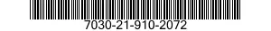 7030-21-910-2072 DISK PROGRAM,AUTOMATIC DATA PROCESSING 7030219102072 219102072