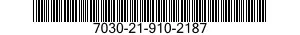 7030-21-910-2187 DISK PROGRAM,AUTOMATIC DATA PROCESSING 7030219102187 219102187