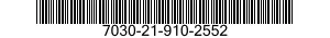 7030-21-910-2552  7030219102552 219102552