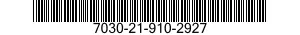 7030-21-910-2927 DISK PROGRAM,AUTOMATIC DATA PROCESSING 7030219102927 219102927