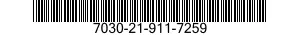7030-21-911-7259 DISK PROGRAM,AUTOMATIC DATA PROCESSING 7030219117259 219117259