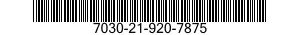 7030-21-920-7875 SOFTWARE KIT 7030219207875 219207875