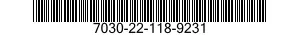7030-22-118-9231 DISK PROGRAM,AUTOMATIC DATA PROCESSING 7030221189231 221189231