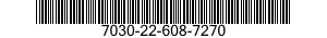 7030-22-608-7270 DISK PROGRAM,AUTOMATIC DATA PROCESSING 7030226087270 226087270