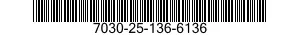 7030-25-136-6136 DISK PROGRAM,AUTOMATIC DATA PROCESSING 7030251366136 251366136