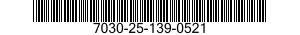 7030-25-139-0521 DISK PROGRAM,AUTOMATIC DATA PROCESSING 7030251390521 251390521