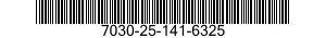 7030-25-141-6325 DISK PROGRAM,AUTOMATIC DATA PROCESSING 7030251416325 251416325