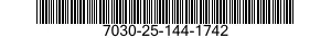 7030-25-144-1742 DISK PROGRAM,AUTOMATIC DATA PROCESSING 7030251441742 251441742