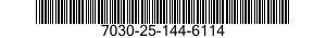 7030-25-144-6114 DISK PROGRAM,AUTOMATIC DATA PROCESSING 7030251446114 251446114