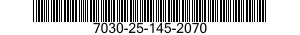 7030-25-145-2070 TAPE PROGRAM,AUTOMATIC DATA PROCESSING 7030251452070 251452070