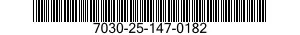 7030-25-147-0182 DISK PROGRAM,AUTOMATIC DATA PROCESSING 7030251470182 251470182