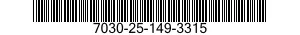 7030-25-149-3315 SOFTWARE KIT 7030251493315 251493315