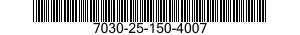 7030-25-150-4007 DISK PROGRAM,AUTOMATIC DATA PROCESSING 7030251504007 251504007