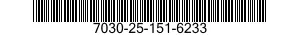7030-25-151-6233 DISK PROGRAM,AUTOMATIC DATA PROCESSING 7030251516233 251516233