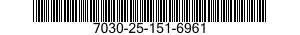 7030-25-151-6961 DISK PROGRAM,AUTOMATIC DATA PROCESSING 7030251516961 251516961