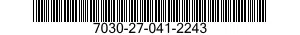 7030-27-041-2243 SOFTWARE KIT 7030270412243 270412243