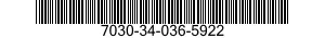 7030-34-036-5922 DISK PROGRAM,AUTOMATIC DATA PROCESSING 7030340365922 340365922