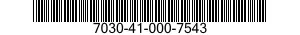 7030-41-000-7543 DISK PROGRAM,AUTOMATIC DATA PROCESSING 7030410007543 410007543