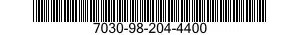 7030-98-204-4400 DISK PROGRAM,AUTOMATIC DATA PROCESSING 7030982044400 982044400