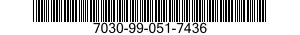 7030-99-051-7436 DISK PROGRAM,AUTOMATIC DATA PROCESSING 7030990517436 990517436