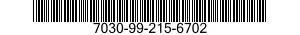7030-99-215-6702 DISK PROGRAM,AUTOMATIC DATA PROCESSING 7030992156702 992156702