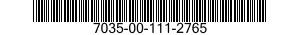 7035-00-111-2765  7035001112765 001112765