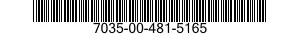 7035-00-481-5165  7035004815165 004815165