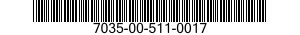 7035-00-511-0017 ROLLER ASSEMBLY 7035005110017 005110017