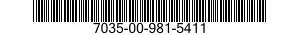 7035-00-981-5411  7035009815411 009815411