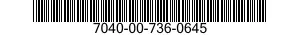 7040-00-736-0645  7040007360645 007360645